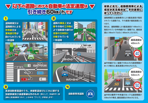 生活道路法定速度引き下げリーフレット